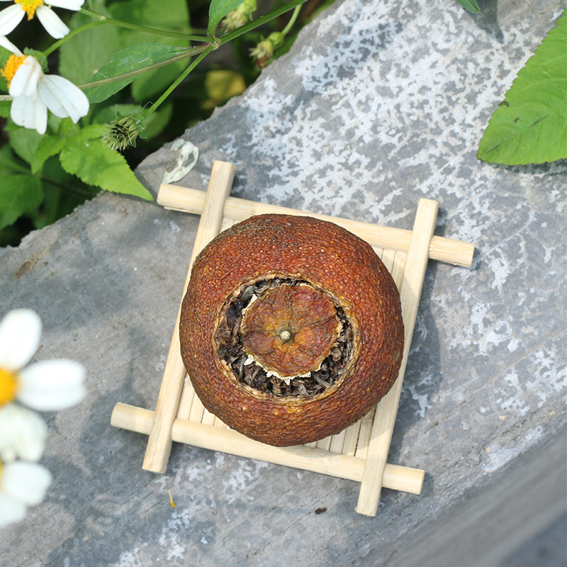 2016高山柑普生茶350克鐵罐裝